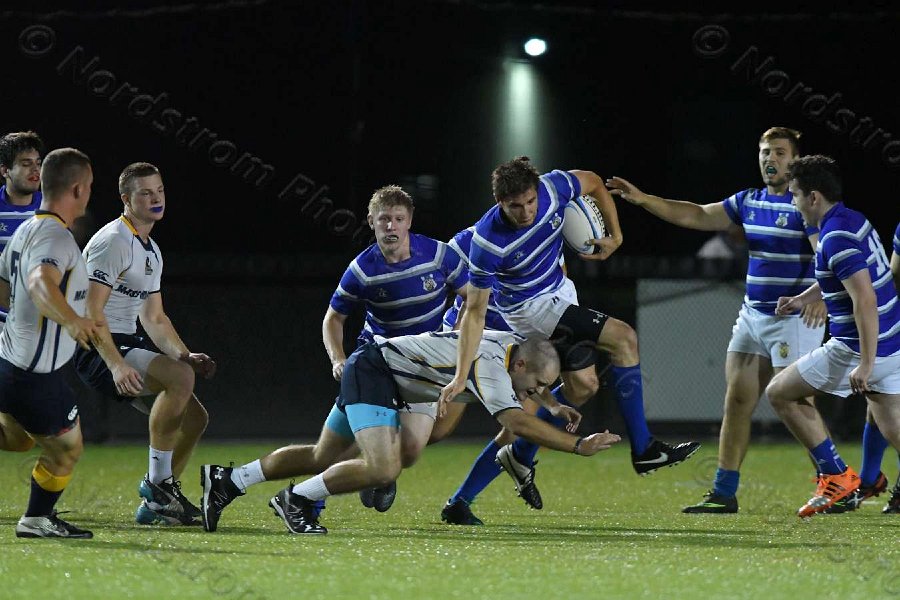 Wheaton Men\'s Rugby vs Mass Maritime.  Photo by Keith Nordstrom